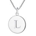 Luminous Initial" Necklace – Genuine 925 Sterling Silver