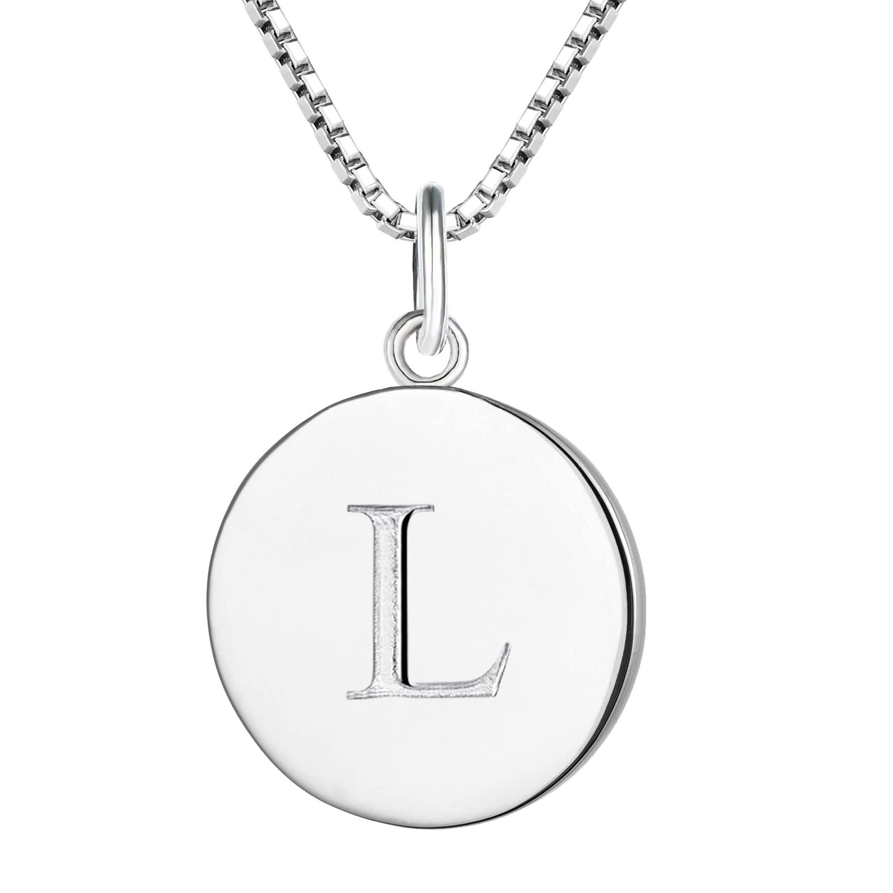 Luminous Initial" Necklace – Genuine 925 Sterling Silver