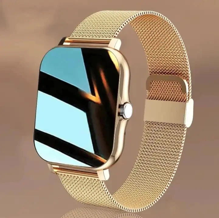 Luxury Smart Watch Mens Full Fitness IP67 Waterproof Heart Rate Blood Pressure Monitor Smart Watches Men Android IOS Smartwatch