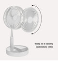 Ventilateur rechargeable 8 pouces pour camping et bureau.