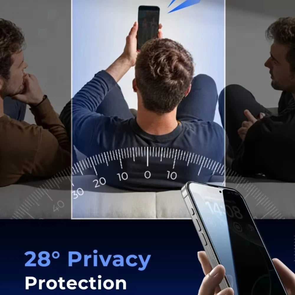1-5PCS Privacy Tempered Glass For IPhone18 Pro Max 17 Pro Max 16 15 Pro Max 18 Pro 15 14 13 12 Mini XR XS MAX Phone Screen Guard