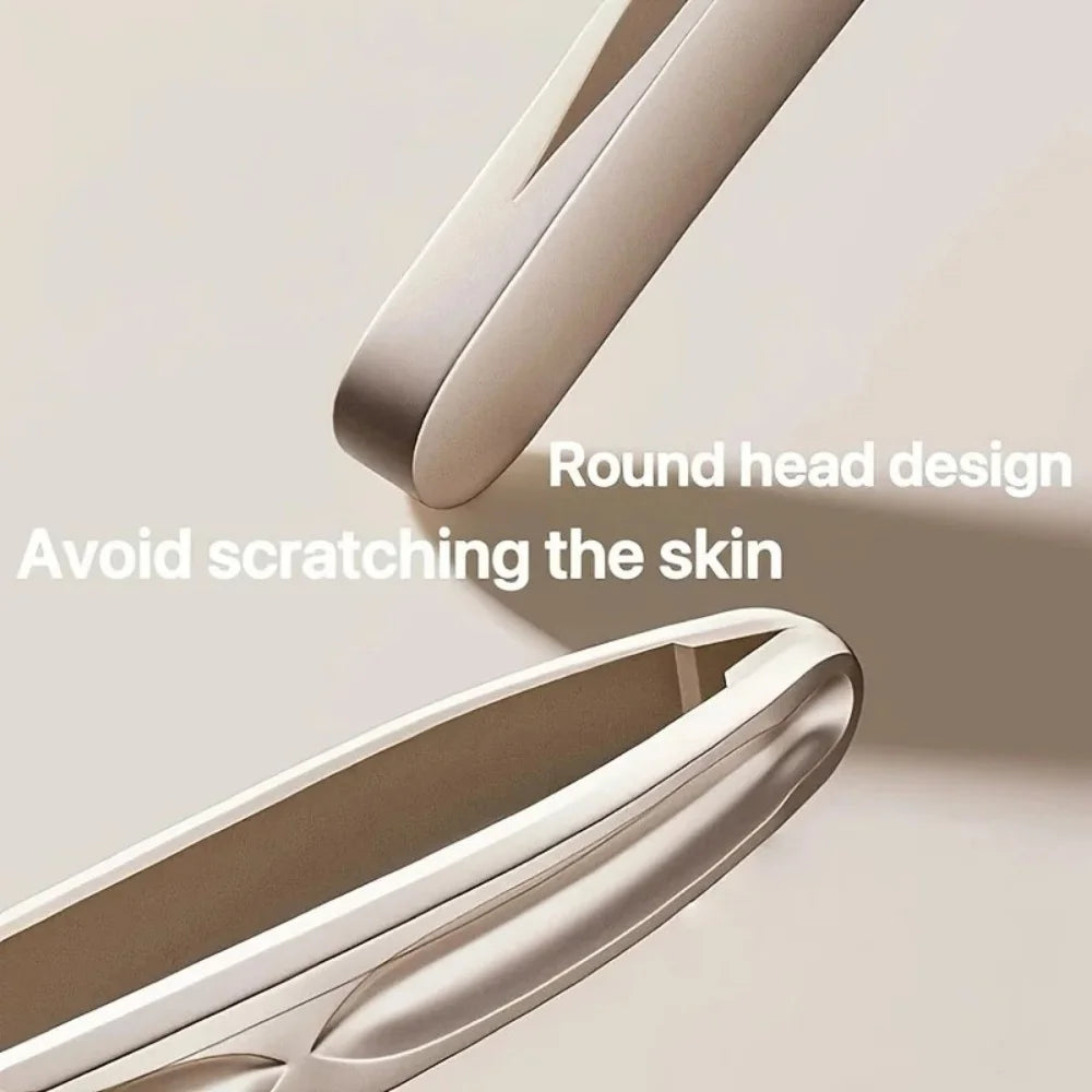 Premium Round Head Tweezers Precision Clips Eyebrow Grooming Facial Beard Hair Removal Short Hair Capturing Eyebrow Combing Tool