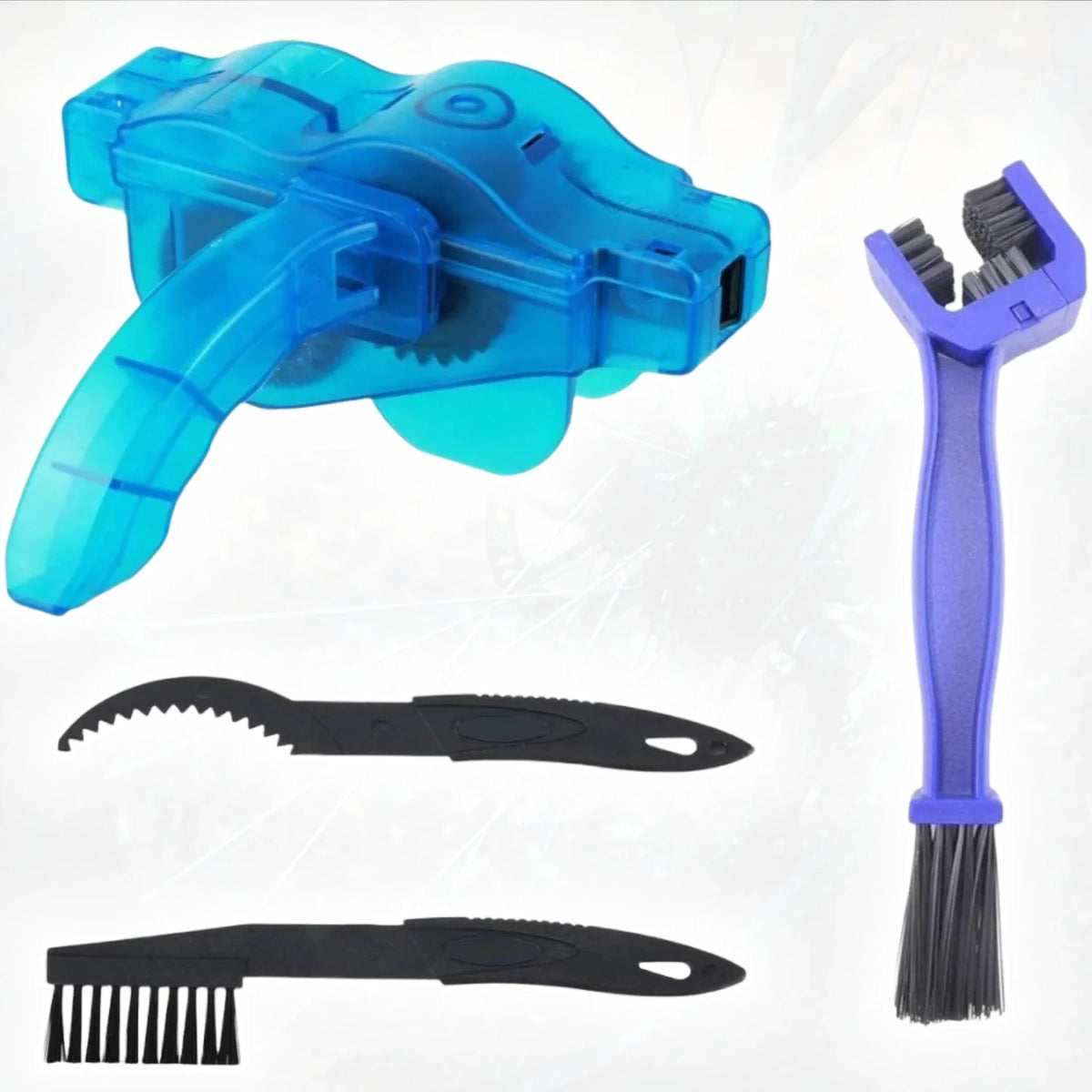 Portable Bike Chain Cleaning Tool Bicycle Drivetrain Cleaner Kit for Mountain Bike Road Bike Bicycle BMX Maintenance