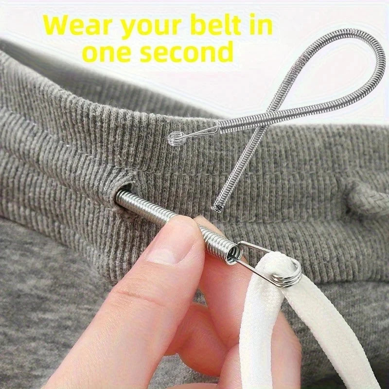 Bendable Spring Drawstring Threader, Flexible Metal Elastic Band Rope Threading Tool, for Sweatpants Hoodies, Sewing Accessories