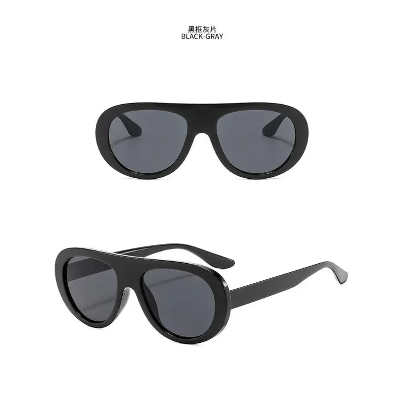 Fashion Oversized Hip Hop Sunglasses Men Women Shades Brand Designer  Glasses Trend Male Punk Eyewear Female UV400