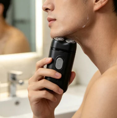 HTMCK Men's Double-Headed Electric Shaver Portable USB Charging Multi-Functional Rechargeable Travel-Friendly Grooming Kit