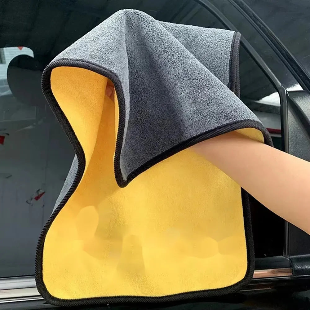 2pcs Microfiber Cleaning Towel Car Cleaning Cloths Professional Detailing Car Drying Microfiber Towel Wash Towel Accessories