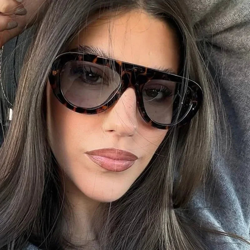 Fashion Oversized Hip Hop Sunglasses Men Women Shades Brand Designer  Glasses Trend Male Punk Eyewear Female UV400