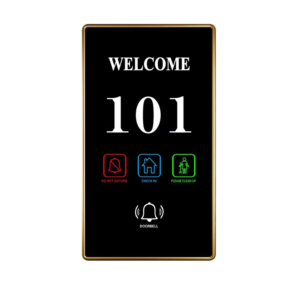 Hotel Electronic Door Plate—LED Room Number and Status Indicator.