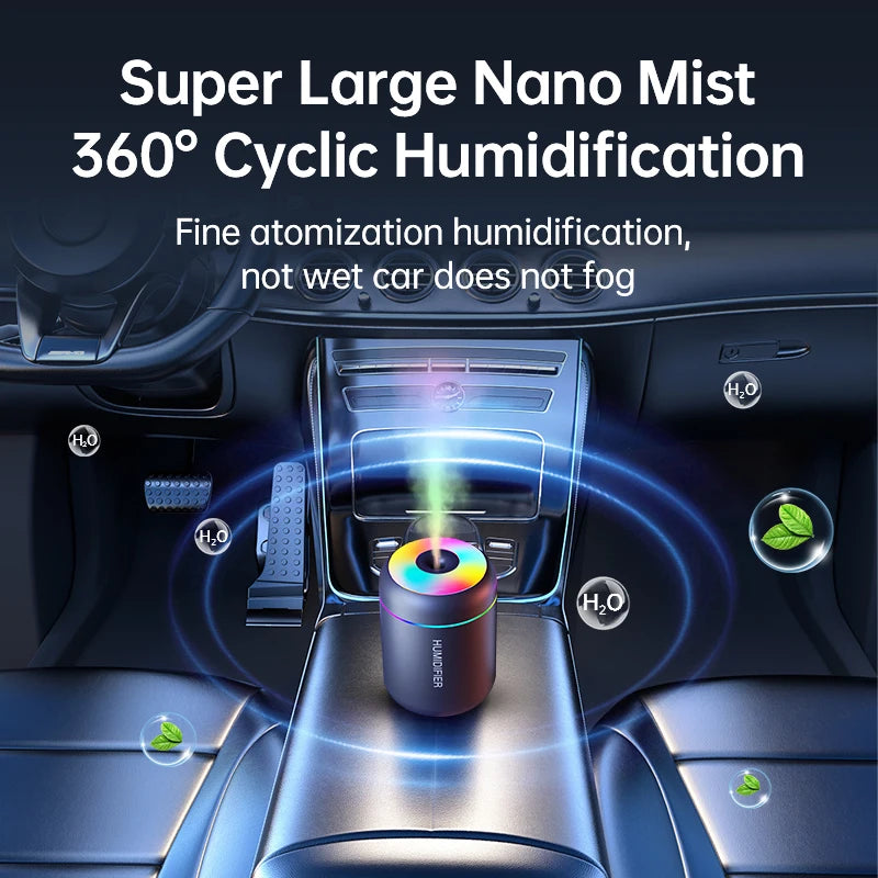 Mini Portable Air Humidifier & Essential Oil Diffuser (180ml)