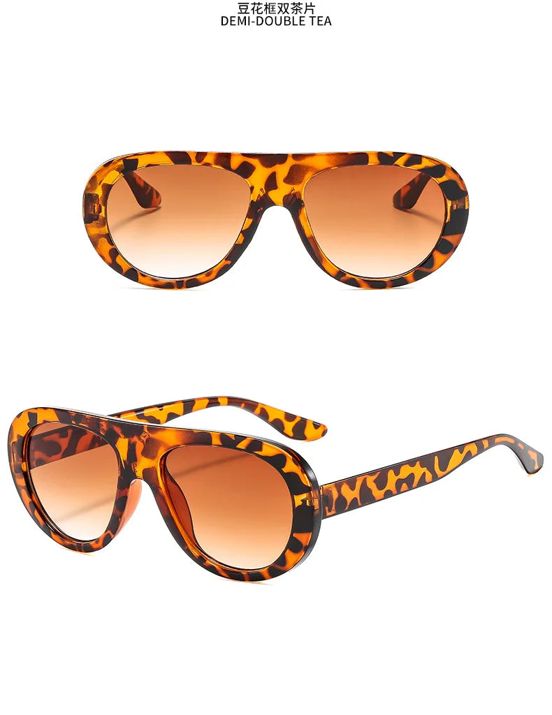 Fashion Oversized Hip Hop Sunglasses Men Women Shades Brand Designer  Glasses Trend Male Punk Eyewear Female UV400