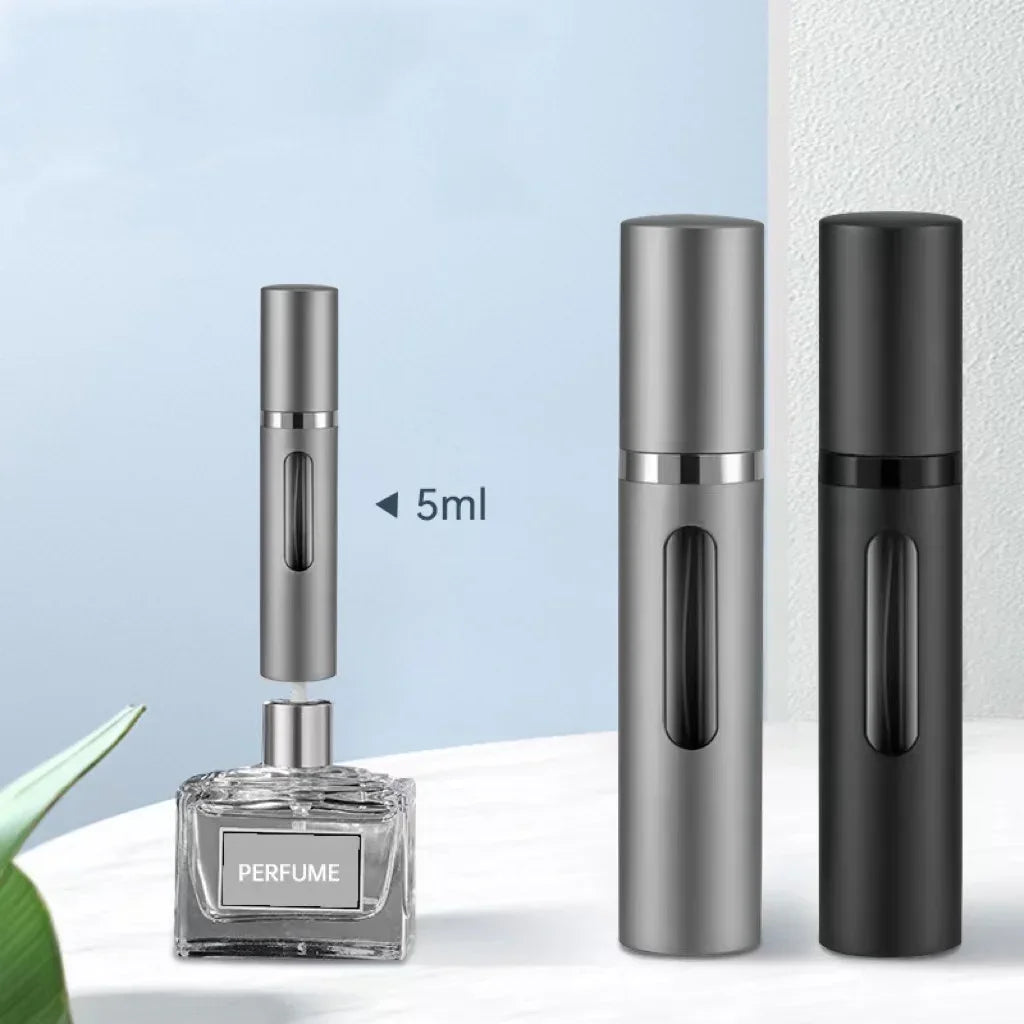 5ml Mini Aluminum Spray Alcochol Empty Refillable Bottle Portable Perfume Atomizer Liquid Container For Cosmetics Traveling
