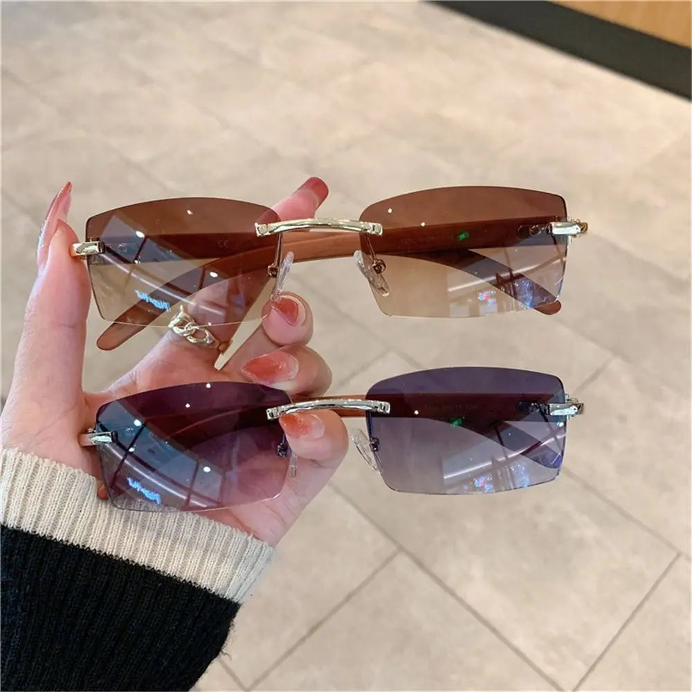 Tangueu Selection - Lunettes de Soleil Rectangle Style Punk et Tendance