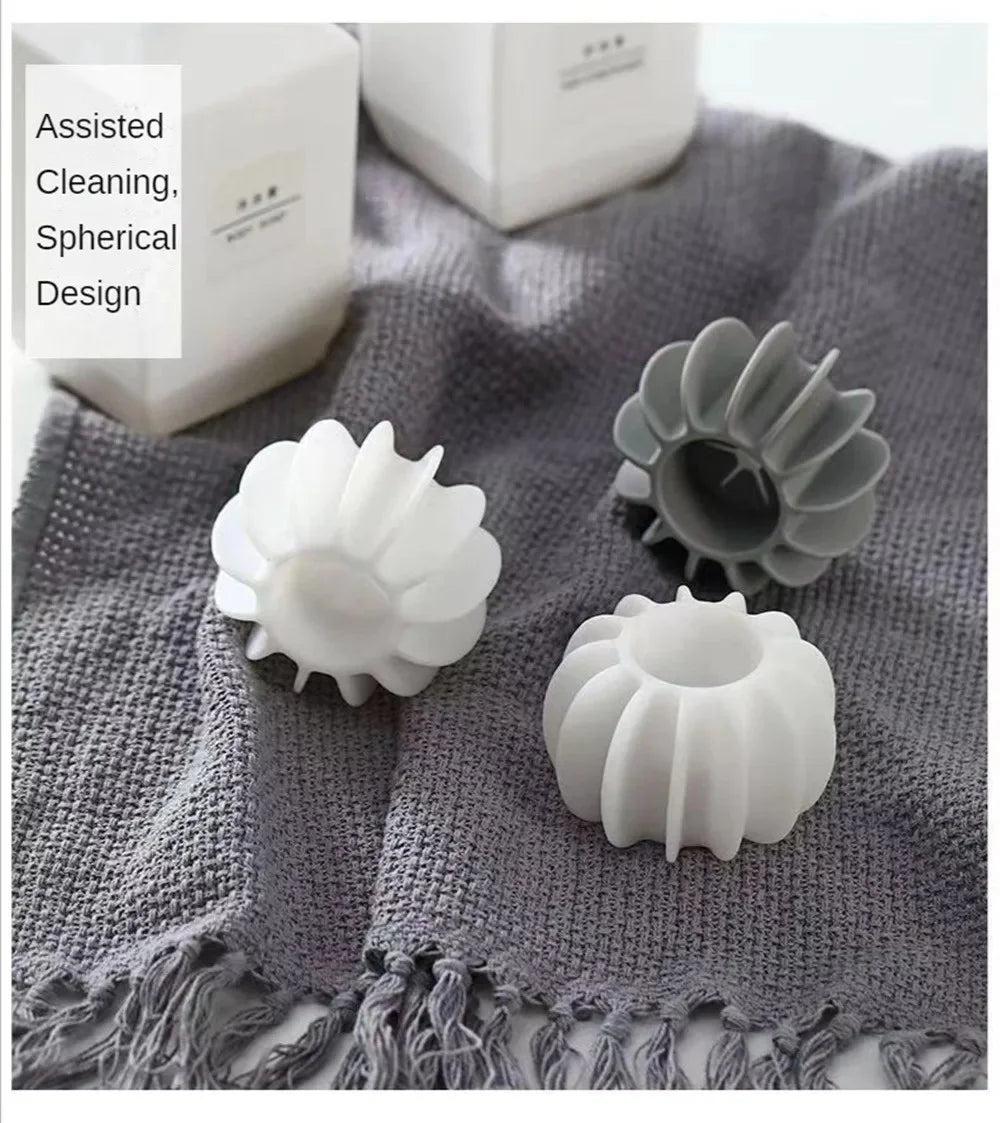 Reusable Anti-winding Cleaning Ball Clothes Hair Cleaning Tool Pet Floating Hair Remover Tool Silicone Laundry Balls Anti Tangle