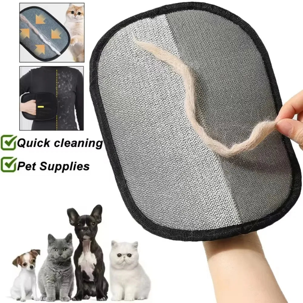 Pet Hair Remover Portable Washable Clothes Hair Dehairing Gloves Pet Cleaning Products Pet Accessories