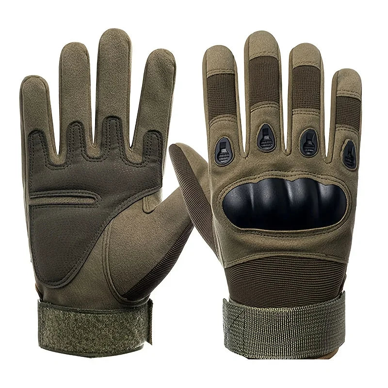 Tactical Military Gloves, Color Bullet Air Gun Shooting, Soldier Combat Anti Slip Bicycle All Finger Gloves, MEN'S Clothing GLOV