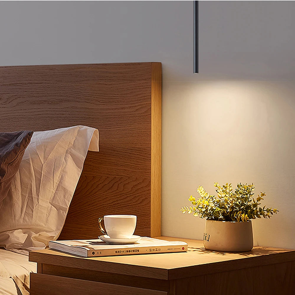 Modern LED Pendant Tube Light – Sleek Nordic Style