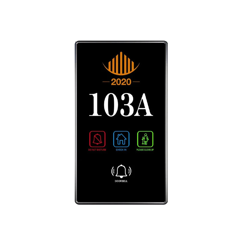 Hotel Electronic Door Plate—LED Room Number and Status Indicator.