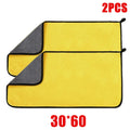 2pcs Microfiber Cleaning Towel Car Cleaning Cloths Professional Detailing Car Drying Microfiber Towel Wash Towel Accessories