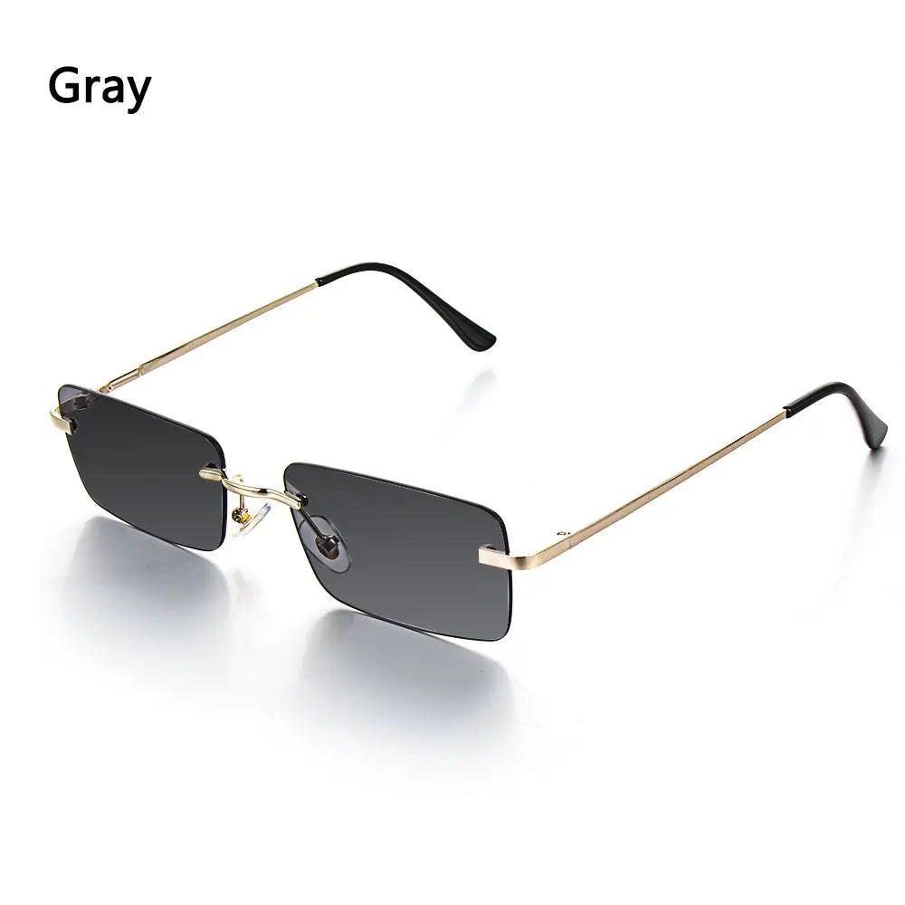 Tangueu Selection - Lunettes de Soleil Rectangle Style Punk et Tendance