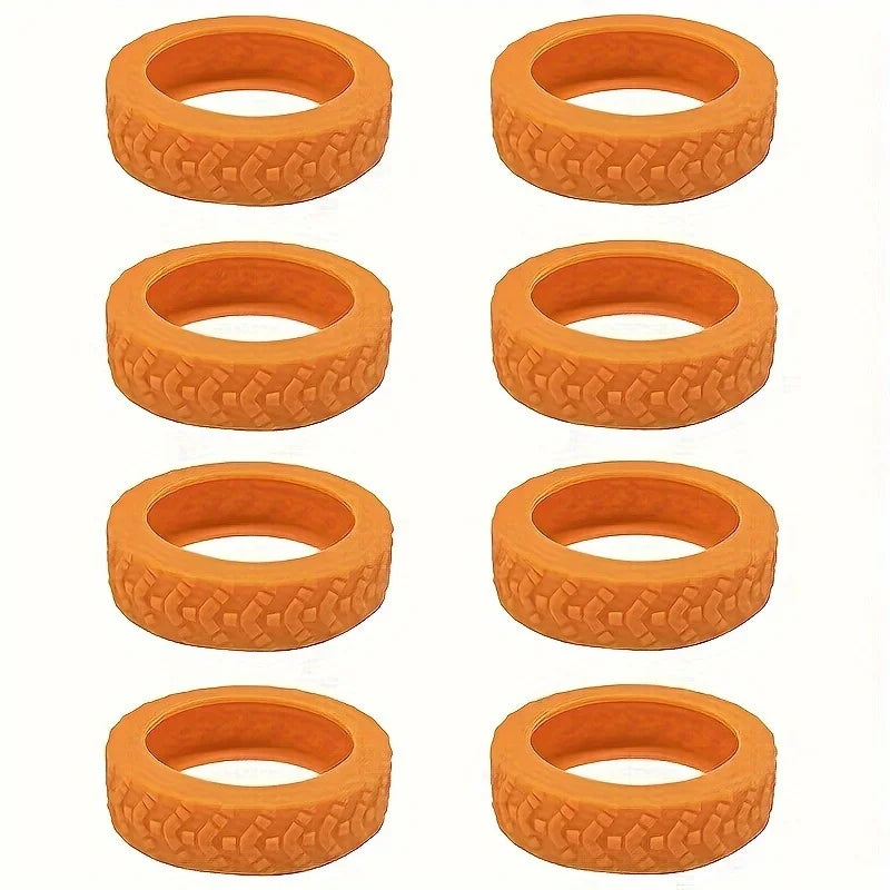 8 pcs Upgraded and Thickened Luggage Wheel Protection Set, Wheel Repair Set, Trailer Luggage Wheel Mute Set