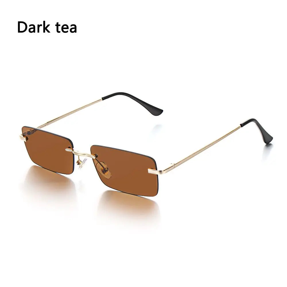 Tangueu Selection - Lunettes de Soleil Rectangle Style Punk et Tendance