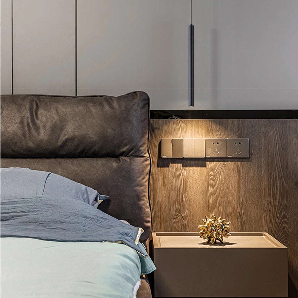 Modern LED Pendant Tube Light – Sleek Nordic Style