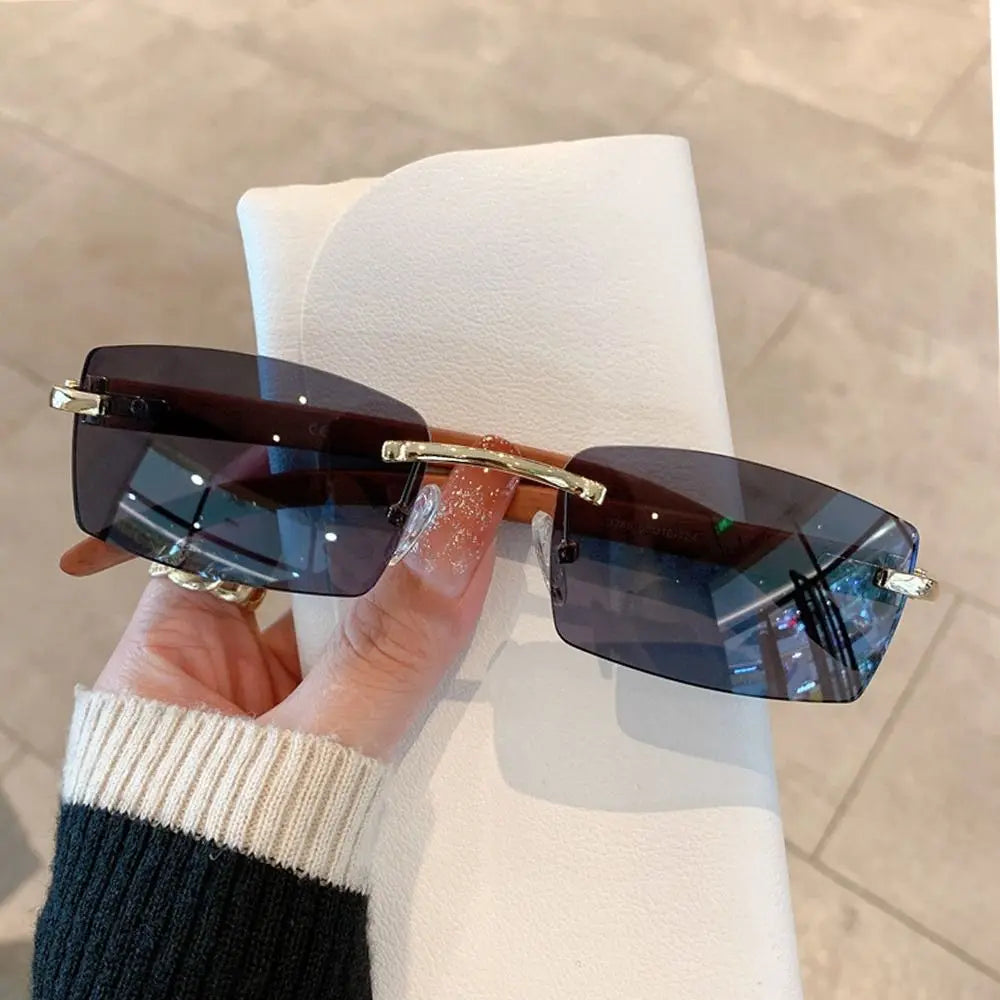 Tangueu Selection - Lunettes de Soleil Rectangle Style Punk et Tendance