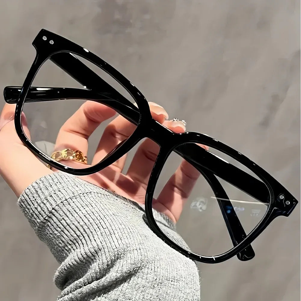 1/2/3 pairs of universal fashion glasses, square-framed glasses, fashionable campus style, clear black frame, back to school