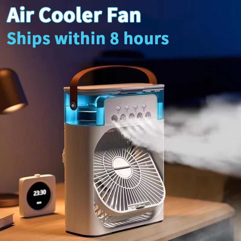 Rafraîchisseur d'air 3-en-1 compact et polyvalent.