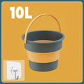 10L Thickened Silicone Portable Folding Bucket Multifunctional for Car Washing Fishing Camping - Durable Waterproof Storage Solu