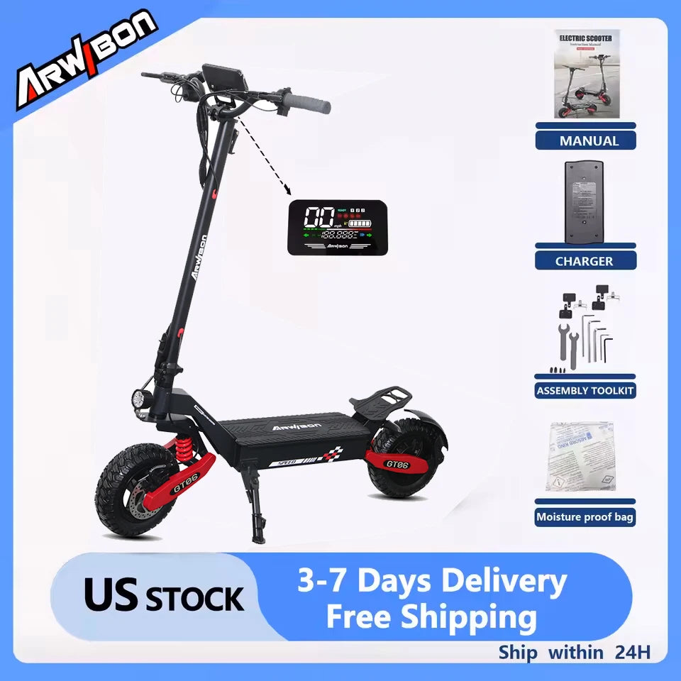 Arwibon GT06 Electric Scooter - 1200W