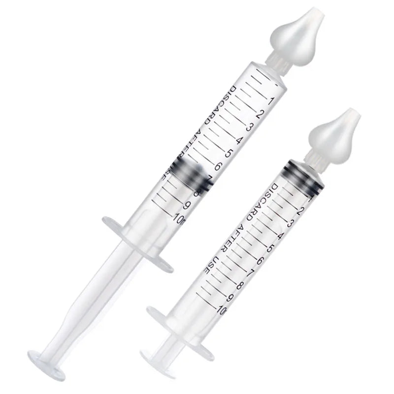 2 Pcs Babi Nose Cleaner Rhinitis Nasal Washer Needle Tube Baby Nasal Aspirator Cleaner Syringe Baby Nose Washing for Children