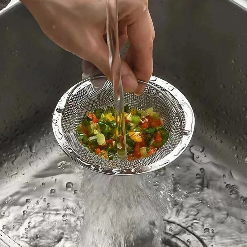 1Pc Stainless Steel Kitchen Sink Filter, Garbage Food Residue/Hair Catcher, Keep Your Bathtub