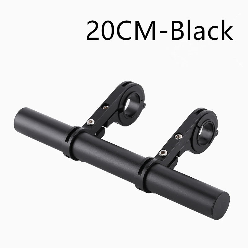10/20/30cm Bicycle Handlebar Extended Bracket MTB Headlight Mount Extented Bar Road Mountain Bike Handlebar Extender Rack Parts
