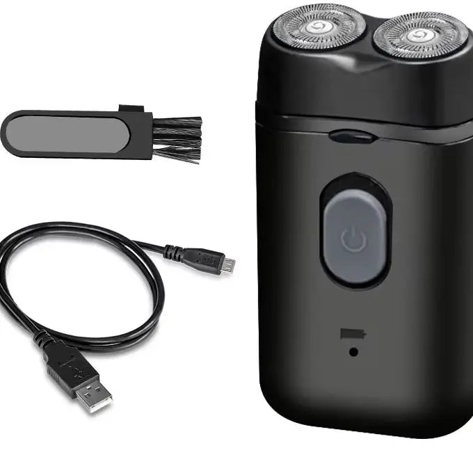 HTMCK Men's Double-Headed Electric Shaver Portable USB Charging Multi-Functional Rechargeable Travel-Friendly Grooming Kit