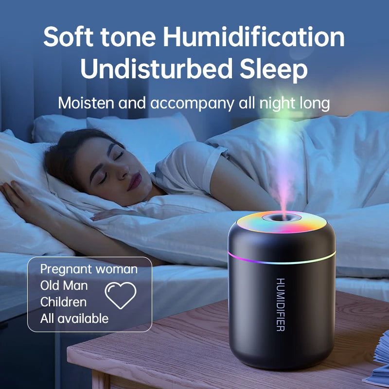 Mini Portable Air Humidifier & Essential Oil Diffuser (180ml)