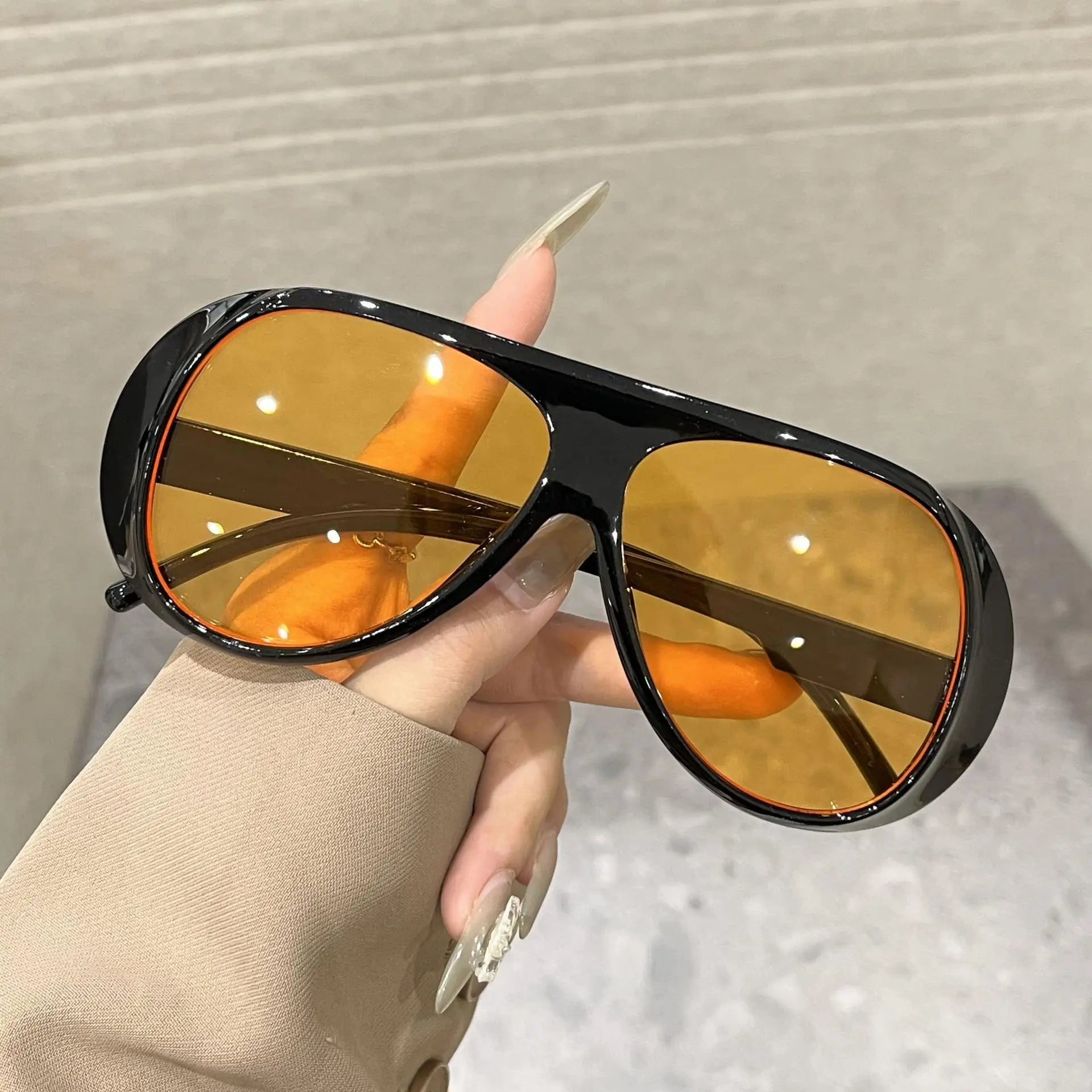Retro flat top Sunglasses