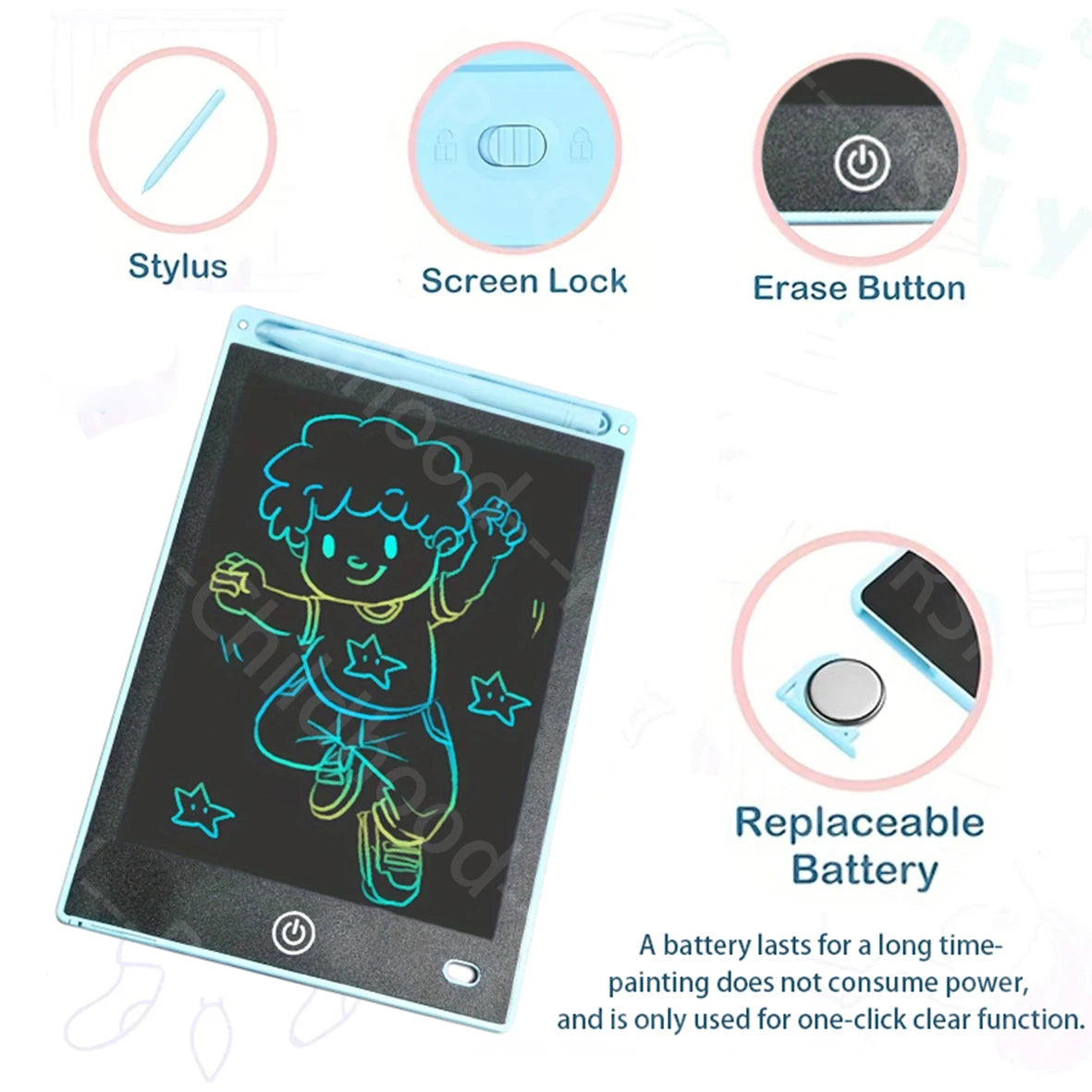 Ardoise Magique LCD Électronique 8,5
