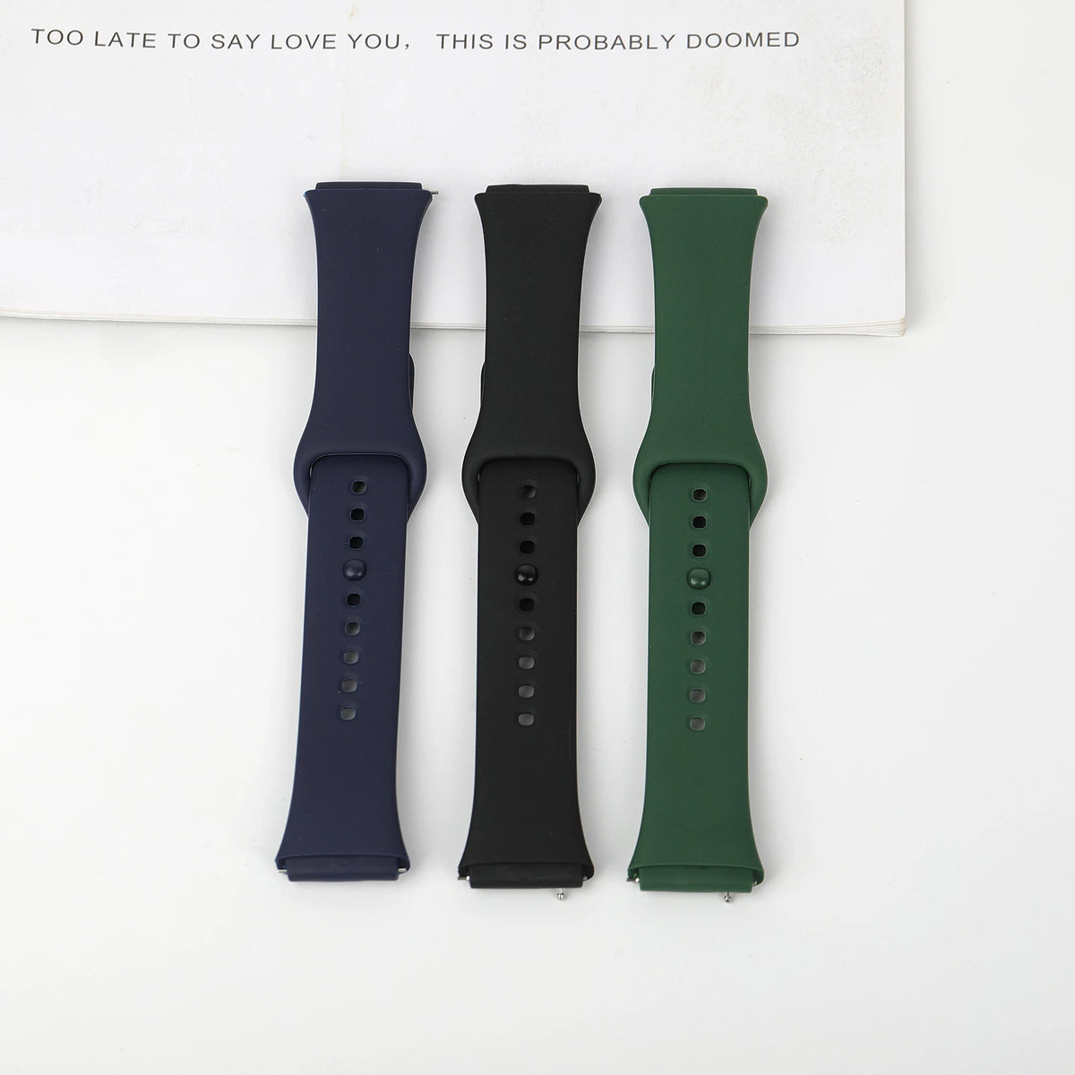 Pulseira de Silicone Esportiva Respirável para Xiaomi Redmi Watch 3 Active 3 Lite, Acessório de Reposição Smartwatch Wrist Strap