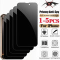 1-5 PCS Anti Spy For iPhone 17 16 15 Pro Max Privacy Screen Protector Front Film iPhone 14 Plus 13 12 11 Privacy Film