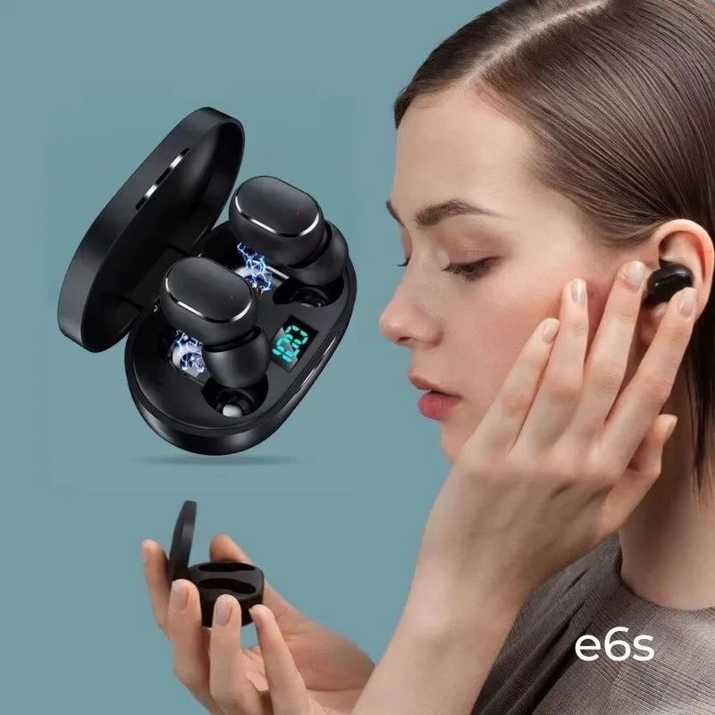 Mini Tws Earphone with Digital Battery Display Bluetooth 5.0 Lightweight and Portable Pure Stereo Sound Modern Design for Travel