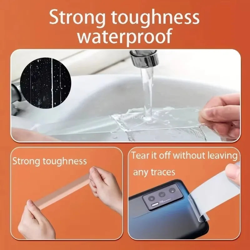 Double Sided Powerful Adhesive Multipurpose Removable Adhesive Tape Transparent Grip Mounting Washable Waterproof Strong Sticky