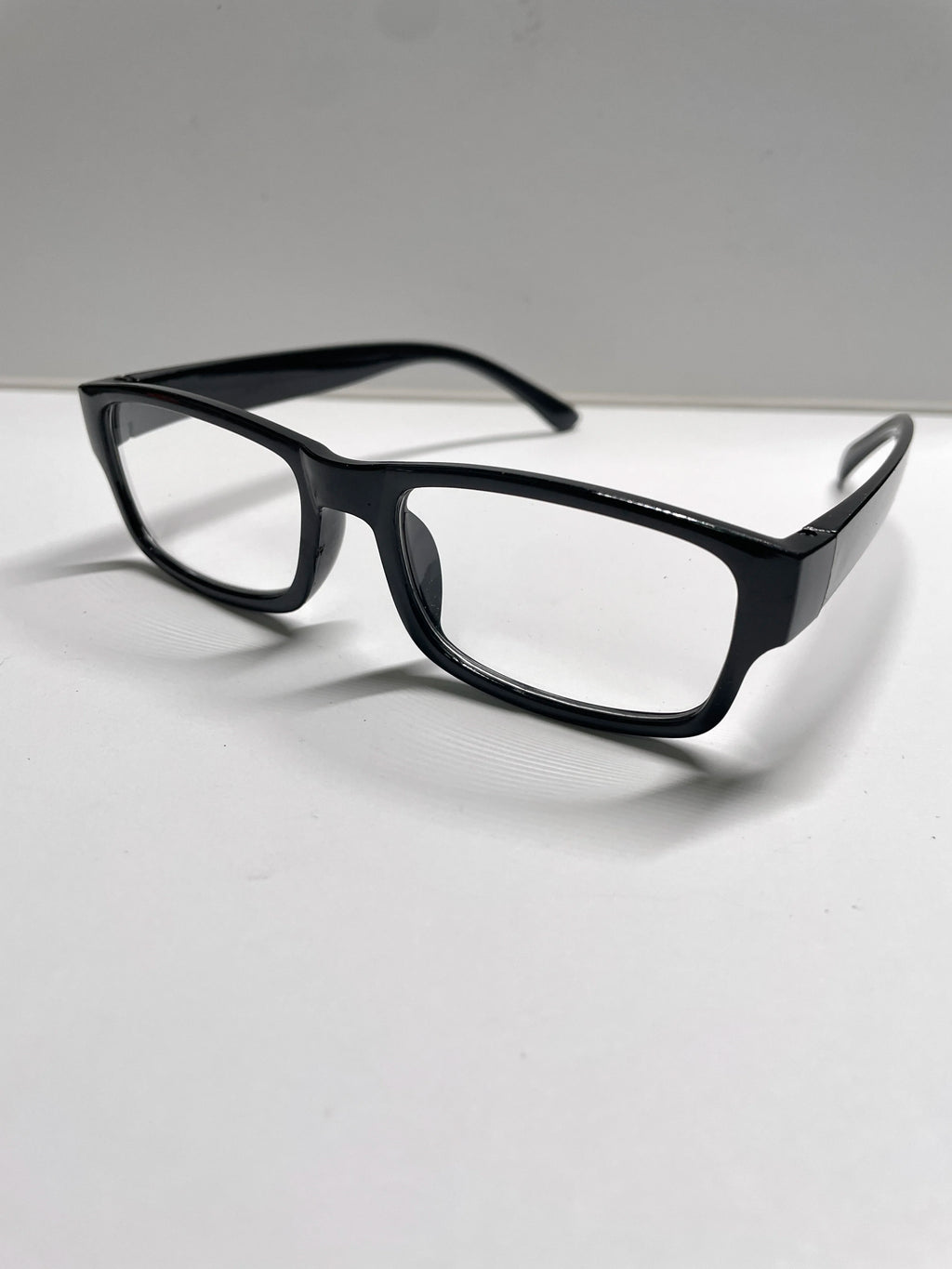 Auto Focus Reading Glasses Black Frame Clear Lens Rectangular PC Material Unisex Men Women for Indoor Home Use