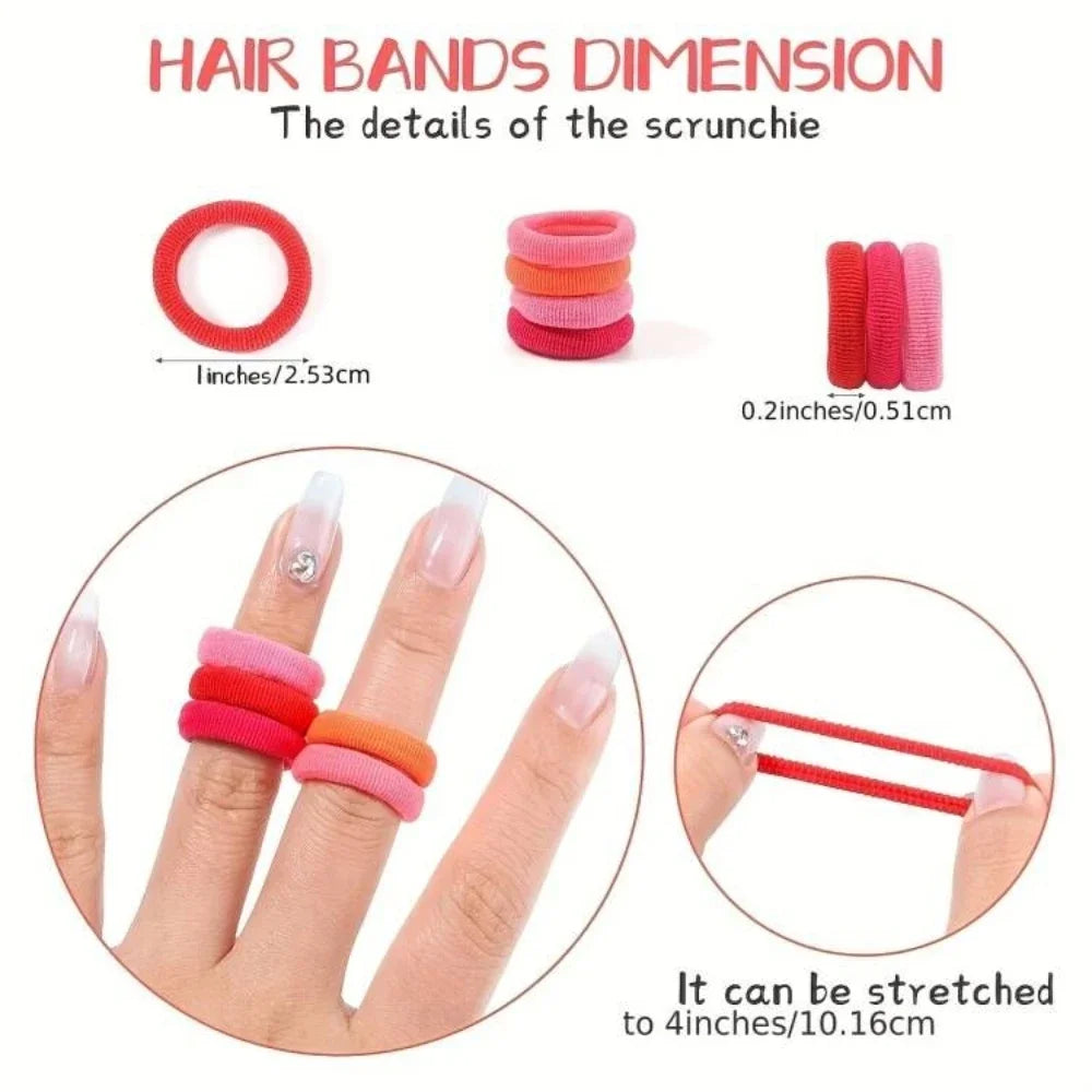 Elastic Hair Bands Ponytail Hold Hair Tie Rubber Bands Scrunchie Hair Accessories Bands for Girls Hair Accessories for Women