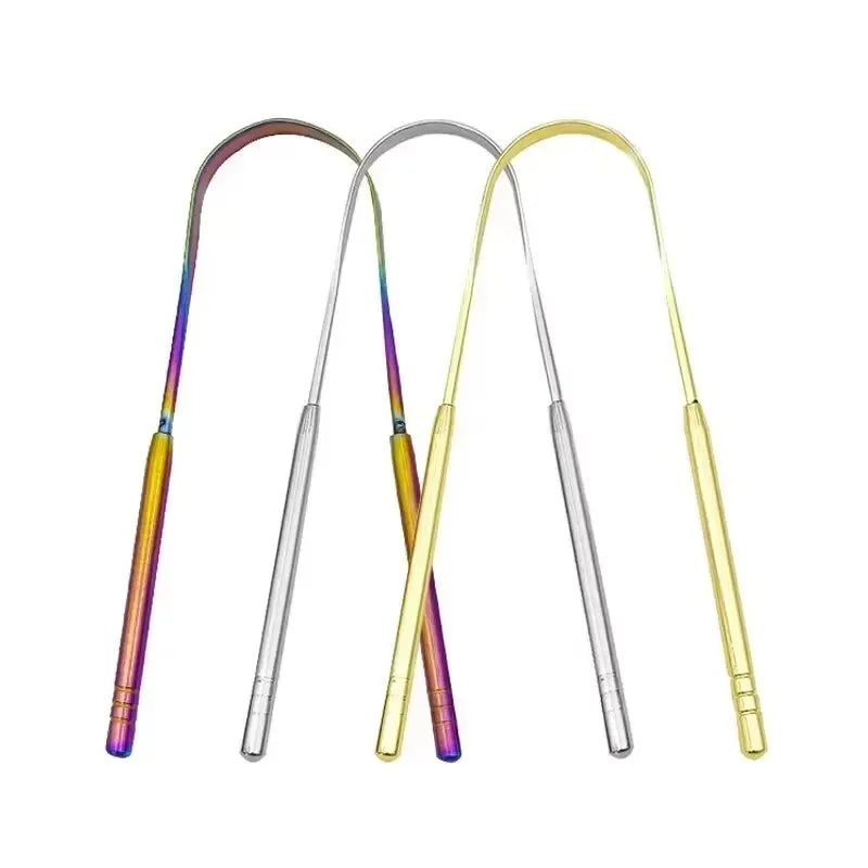Travel Portable Tongue Scraper, Oral Hygiene Kit, Companion to Toothbrush, Compact & Hygienic Case Included