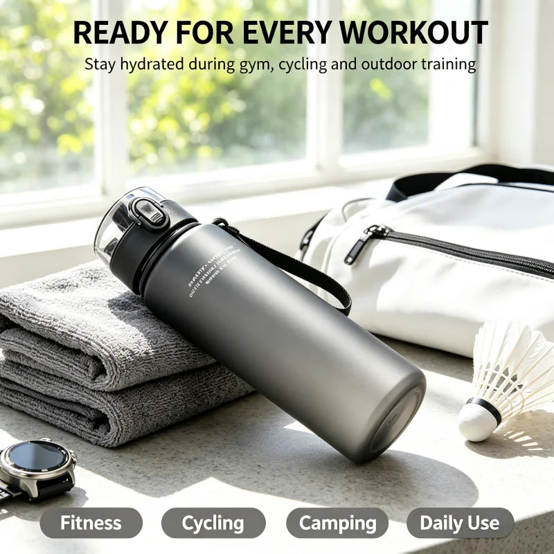 High Quality BPA Free Sports Water Bottle, Leak Proof Portable Drink Bottle for Travel, Hiking, Outdoor & Gym, 400ml/560ml