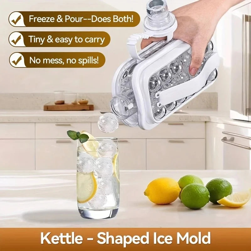 Portable 2-in-1 Silicone Ice Cube Maker & Water Bottle