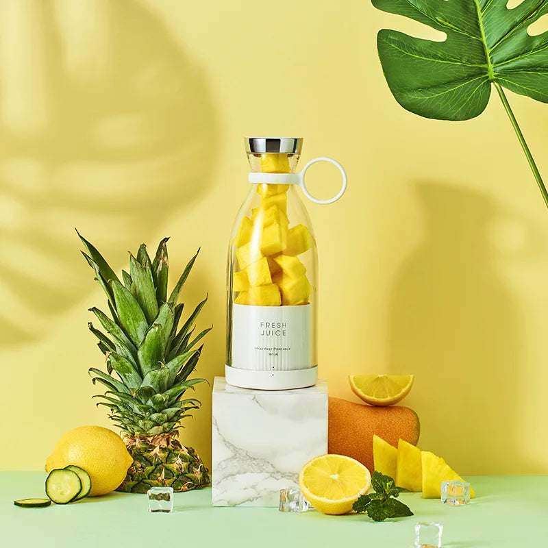 Juicer Cup Portable Rechargeable Electric Blender Mini Fruit Vegetable Smoothie Maker Multifunctional Household Travel Drinkware