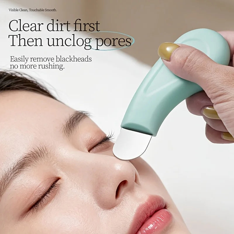 Stainless Steel Blackhead Shovel Multi‑Color Facial Pore Cleansing Tool for Dead Skin Sebum Removal with Protective Cover